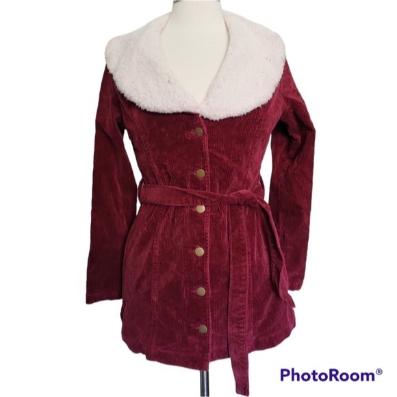 Alter'd State Red corduroy Jacket - M - Picture 4 of 12